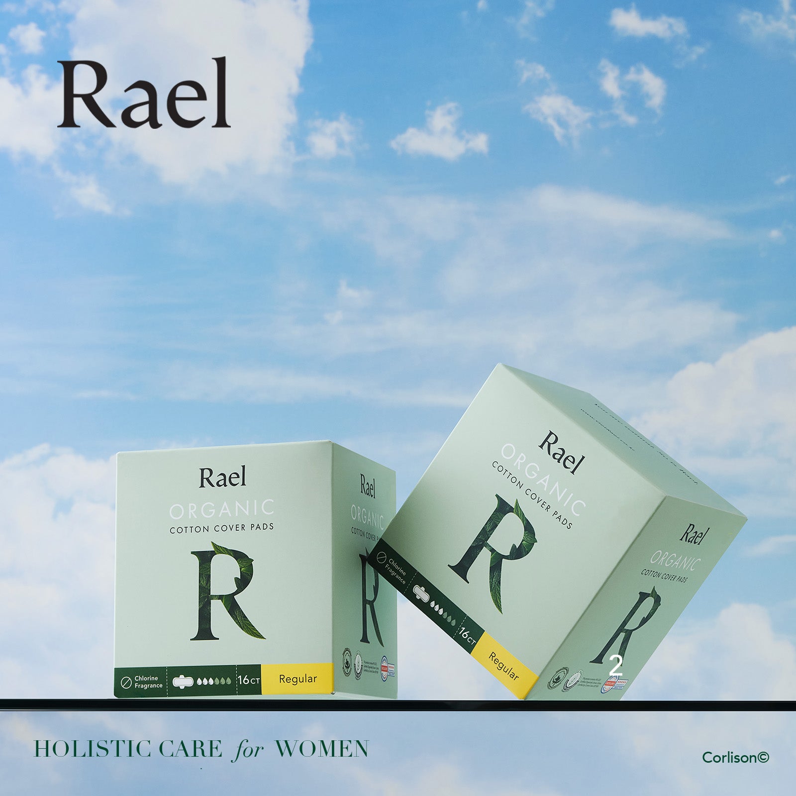 Rael Organic Cotton Overnight Pads 12's