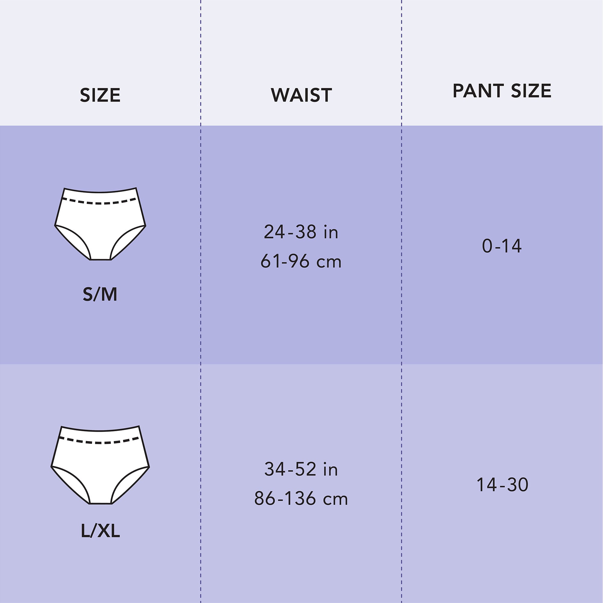 Rael Organic Cotton Period Underwear (L-XL) 5's