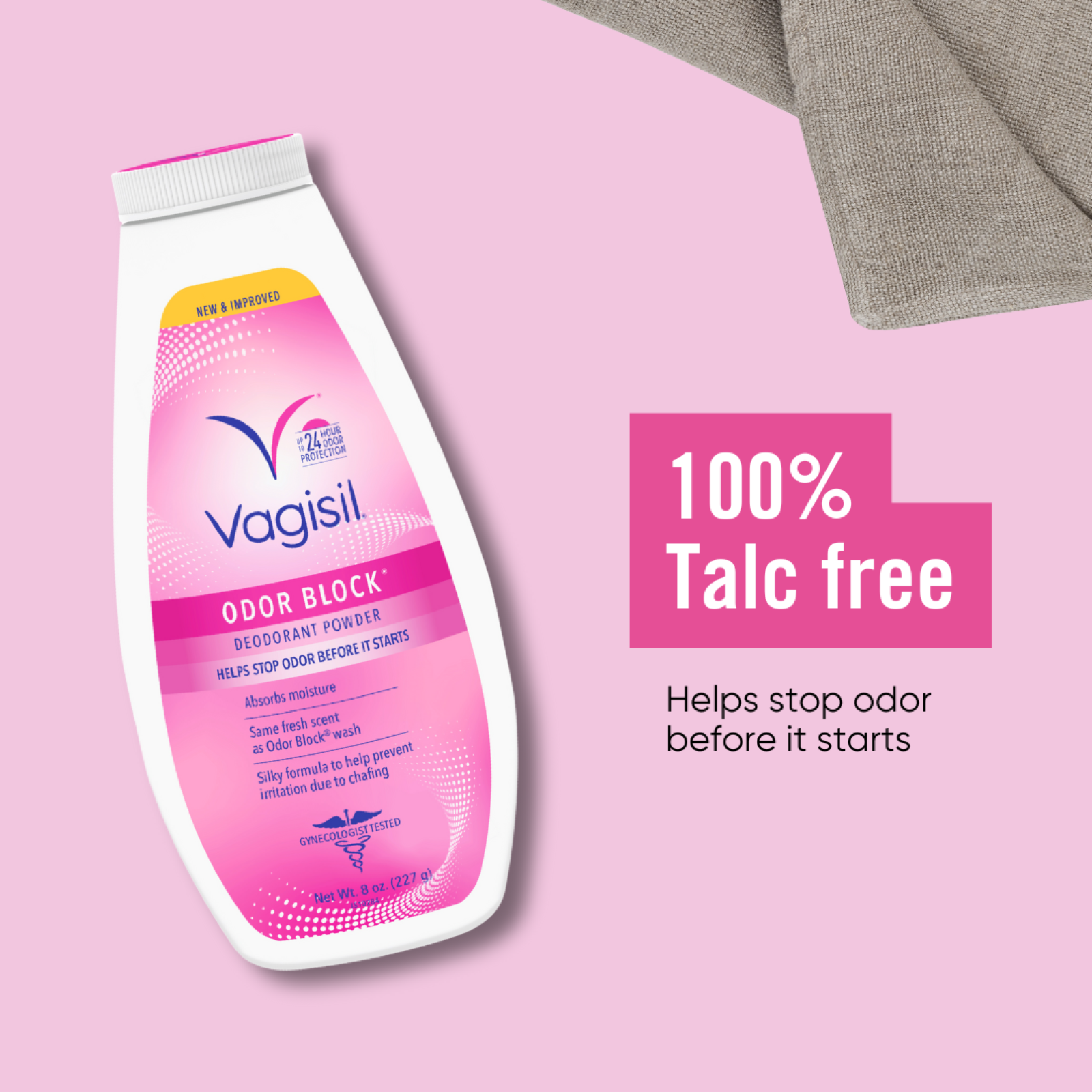 Vagisil Odor Block Deodorant Powder 227g