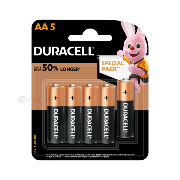 Duracell Alkaline AA Batteries, pack of 5