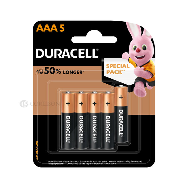 Duracell Alkaline AAA Batteries, pack of 5