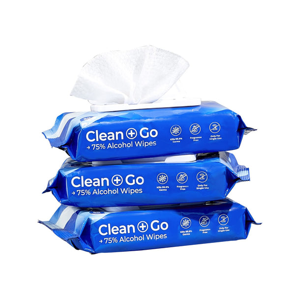 Alcean 75% Alcohol Classic Wipes – 50 wipes (Bundle of 3)