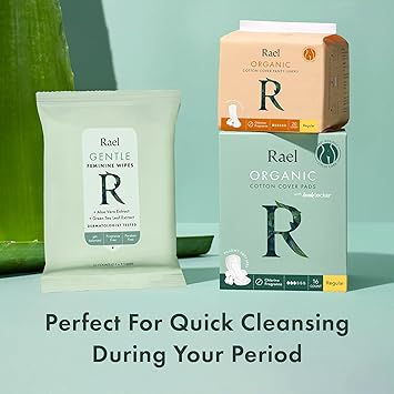 Rael Natural Feminine Wipes 10s