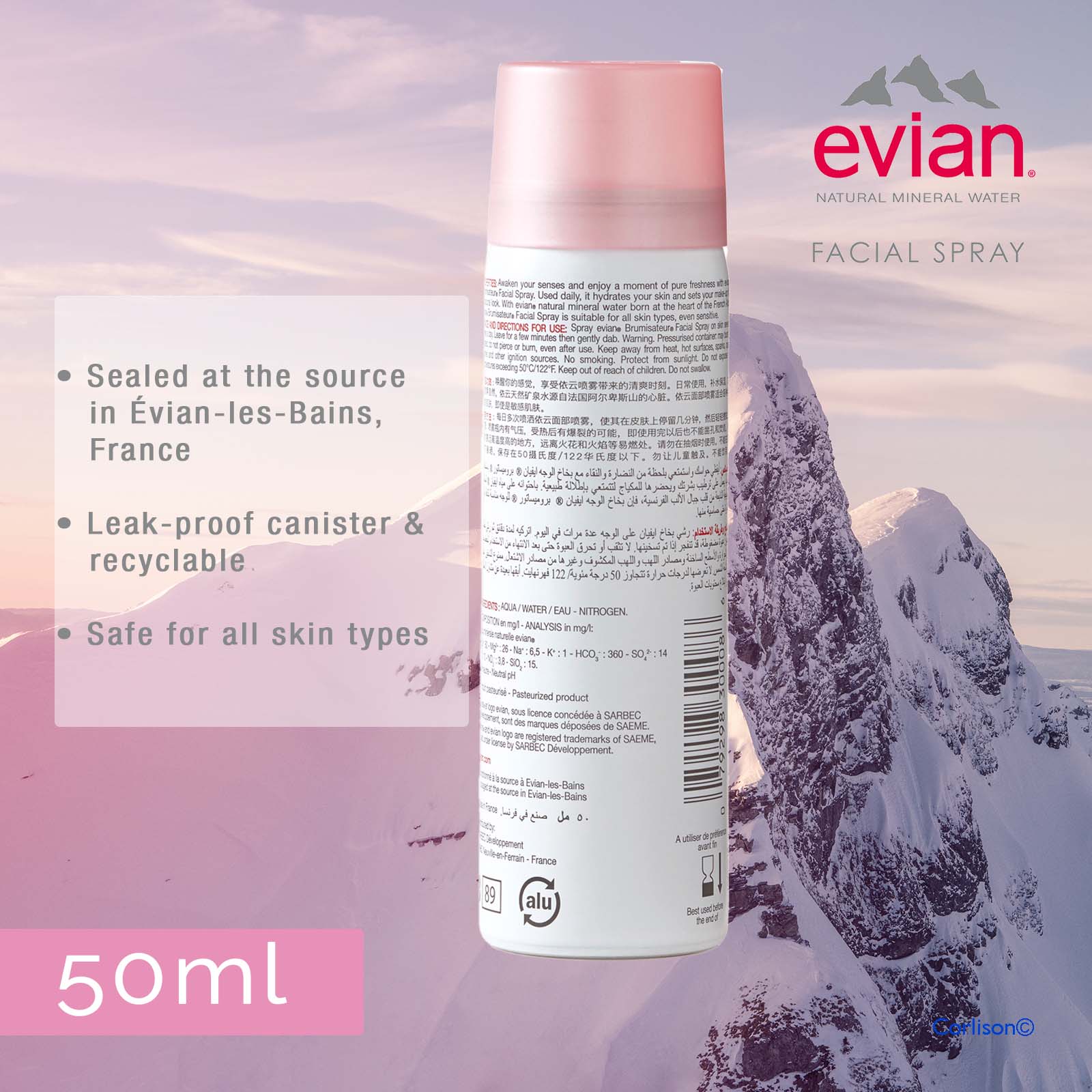 evian® Brumisateur® Facial Spray 50ml