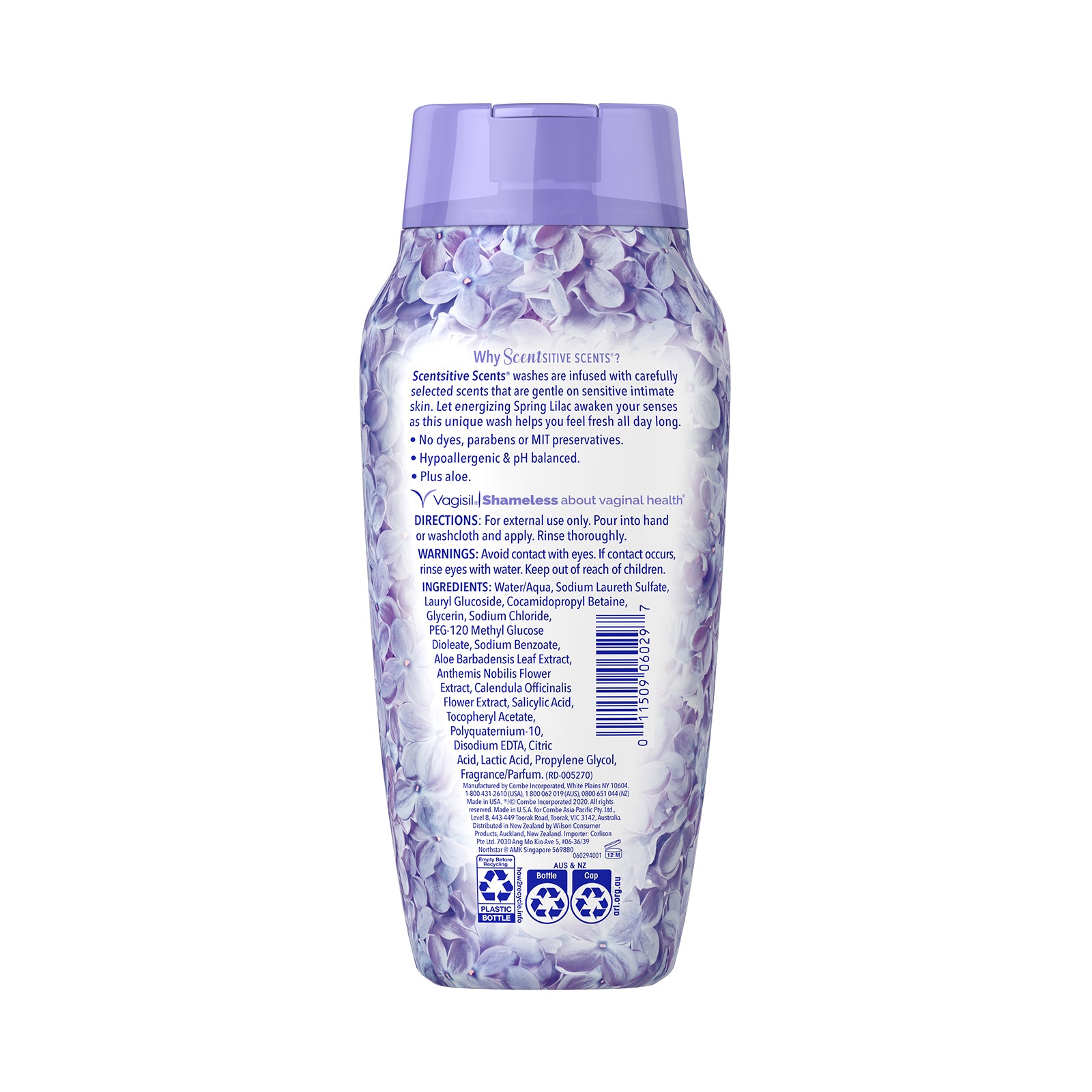 Vagisil®  Scentsitive Scents®  Daily Intimate Wash Spring Lilac 354ml