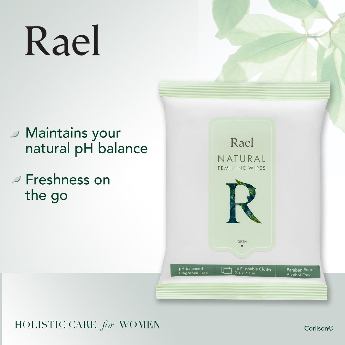 Rael Natural Feminine Wipes 10s Rael Singapore