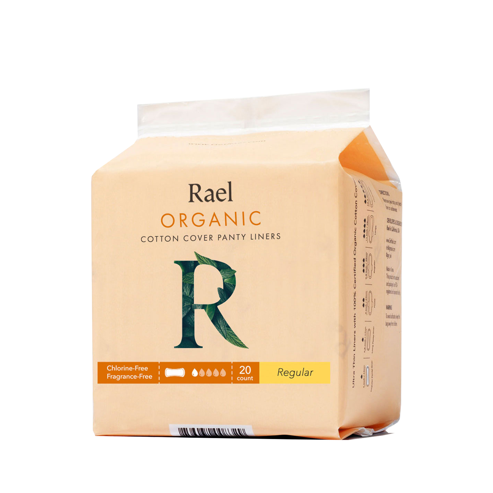 Rael Regular Liners with Organic Cotton Cover 20s